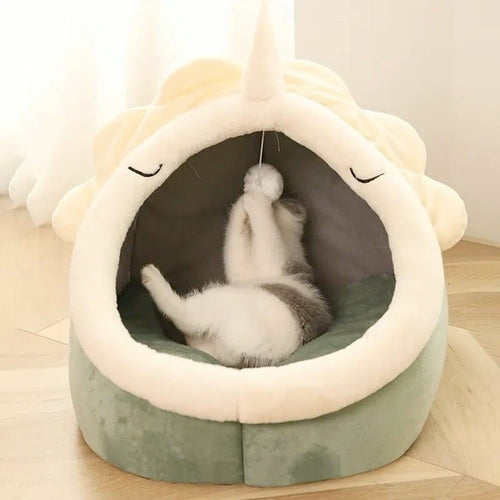 Adorable maison pour animaux de compagnie de dinosaures avec jouet