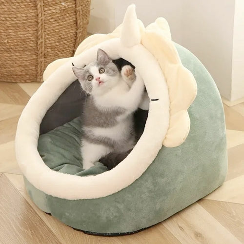 Adorable maison pour animaux de compagnie de dinosaures avec jouet