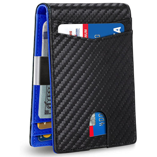 Porte-cartes RFID antivol en cuir.